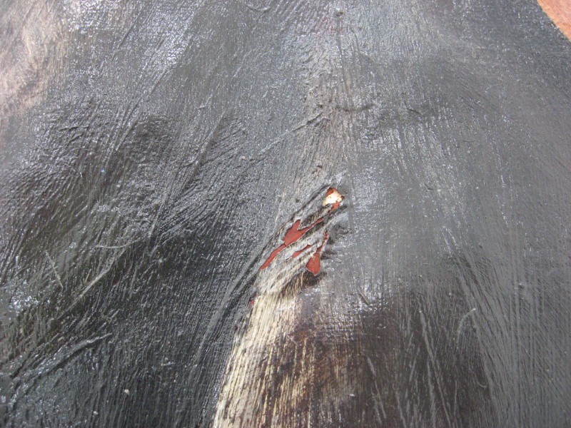 Futurist Painting: L’Allieva - Detail Before Restoration