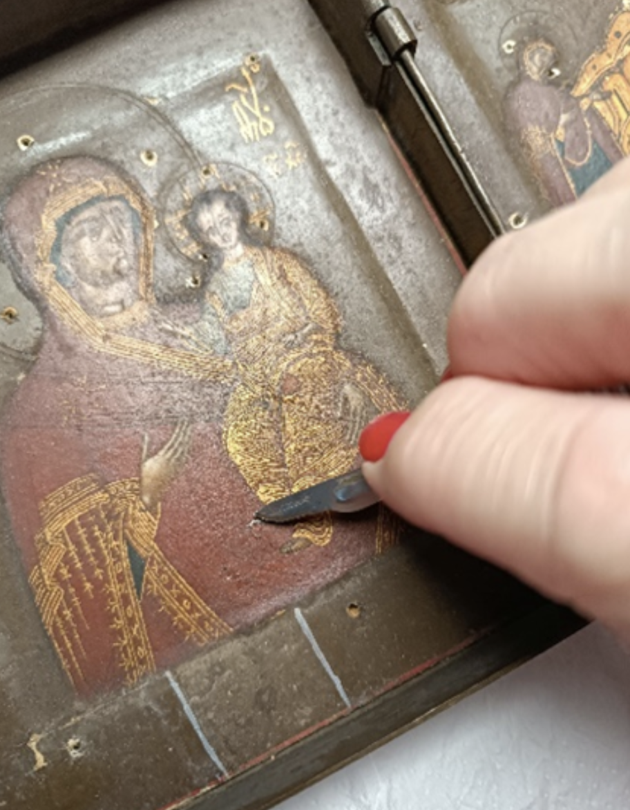 Icons during restoration 2