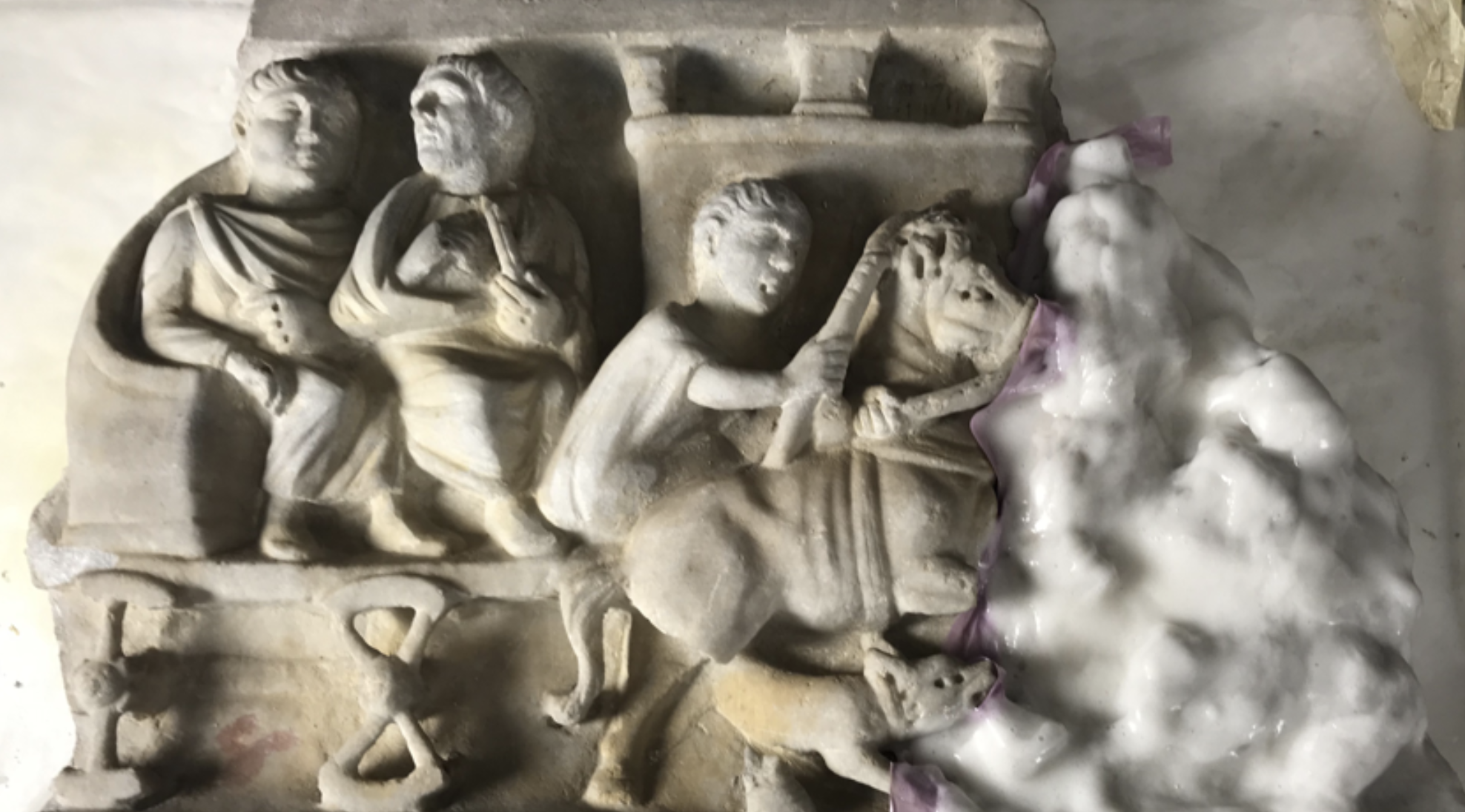Section IX of the Pius Christian Museum - inv 31545 during restoration