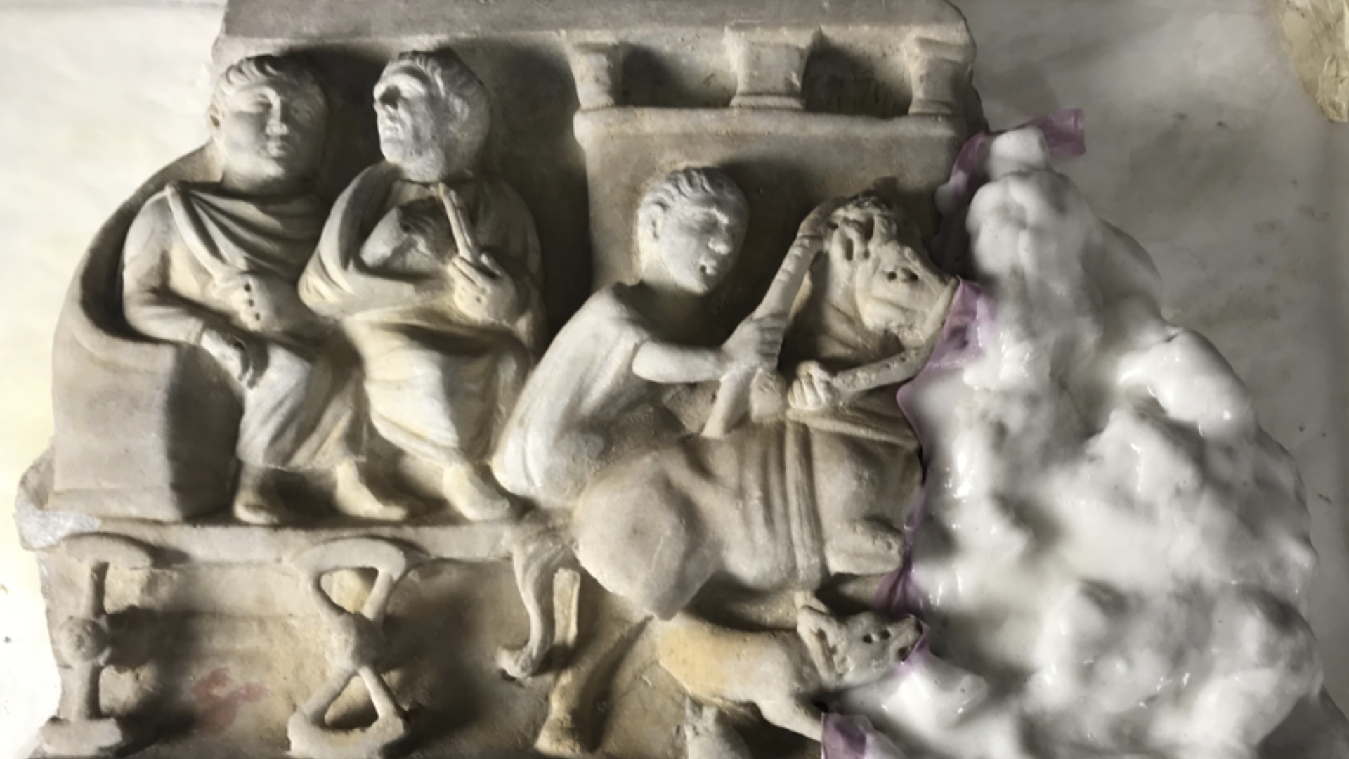 Section IX of the Pius Christian Museum - inv 31545 during restoration