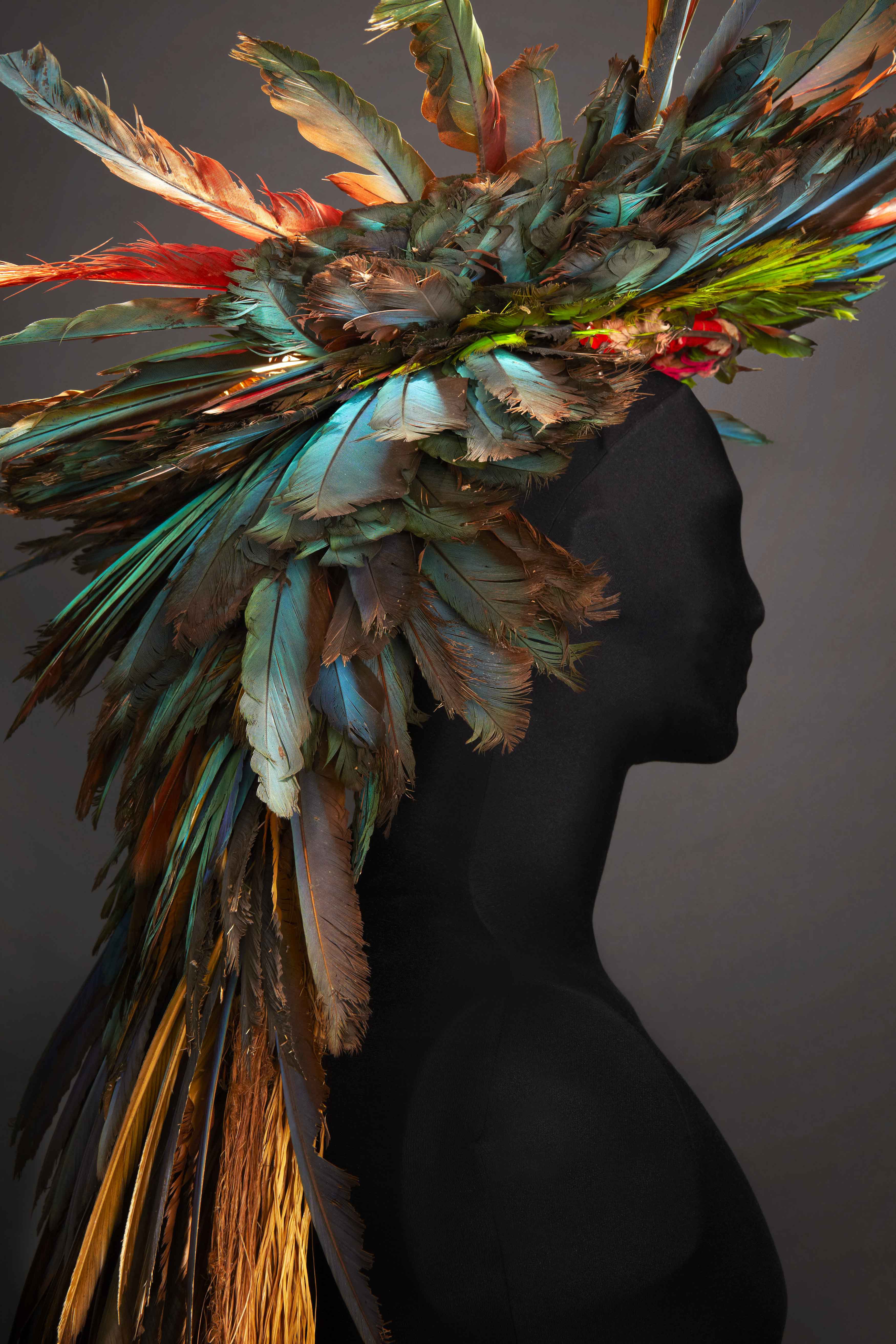 Feather Headdress with Cape
