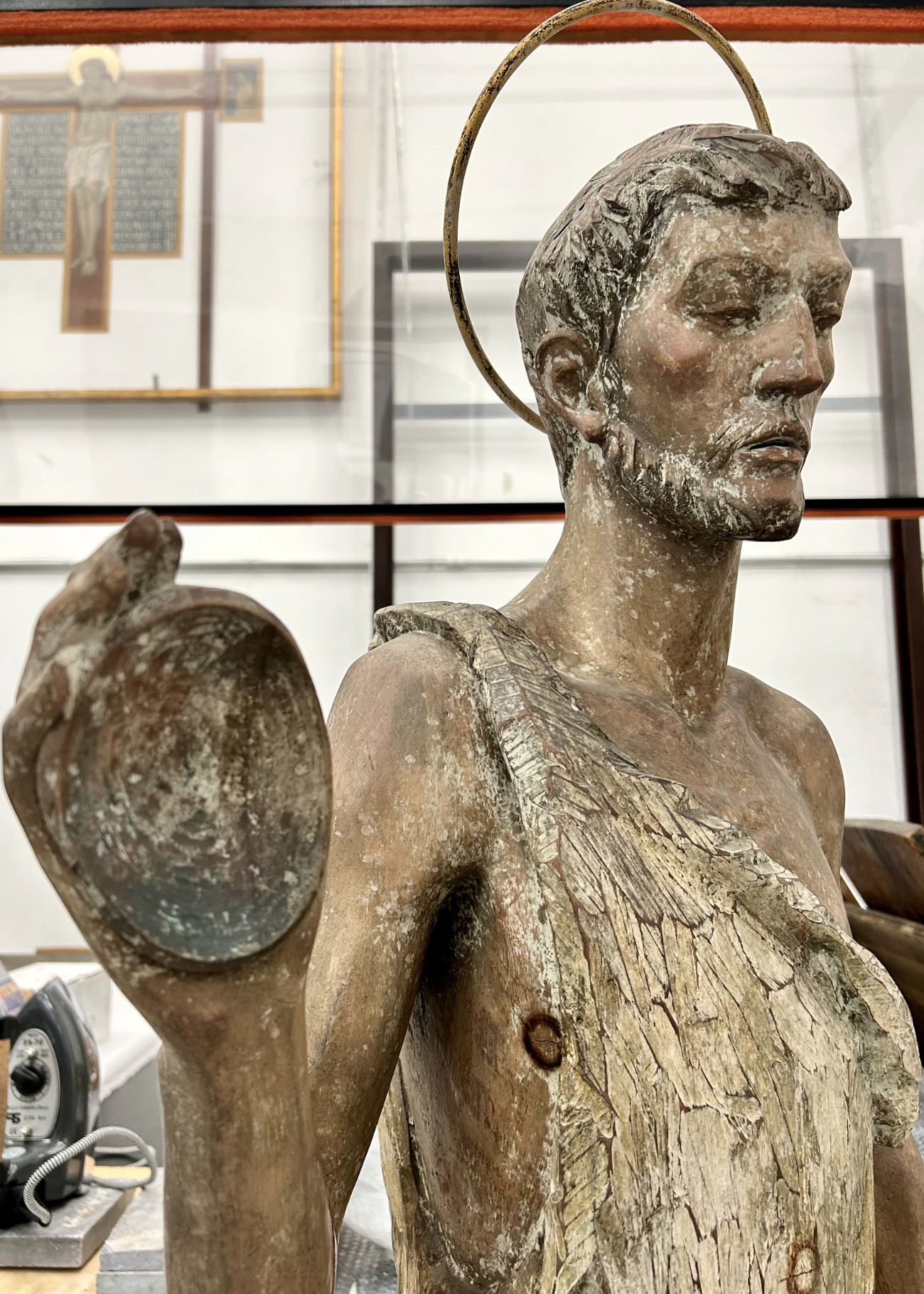Wooden Statues of St. John the Baptist and St. John the Evangelist 3