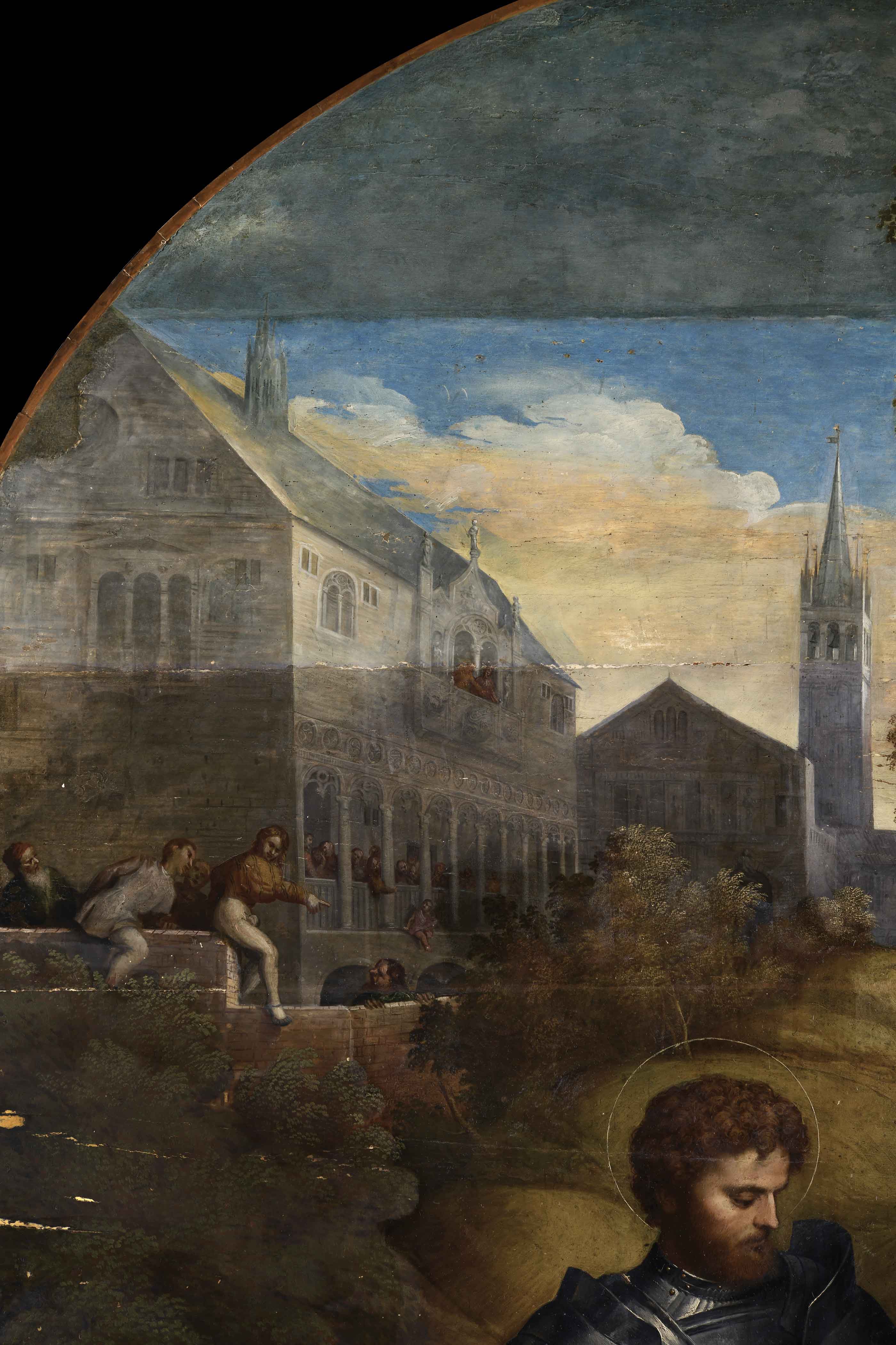 Saint George Slays the Dragon - During Restoration