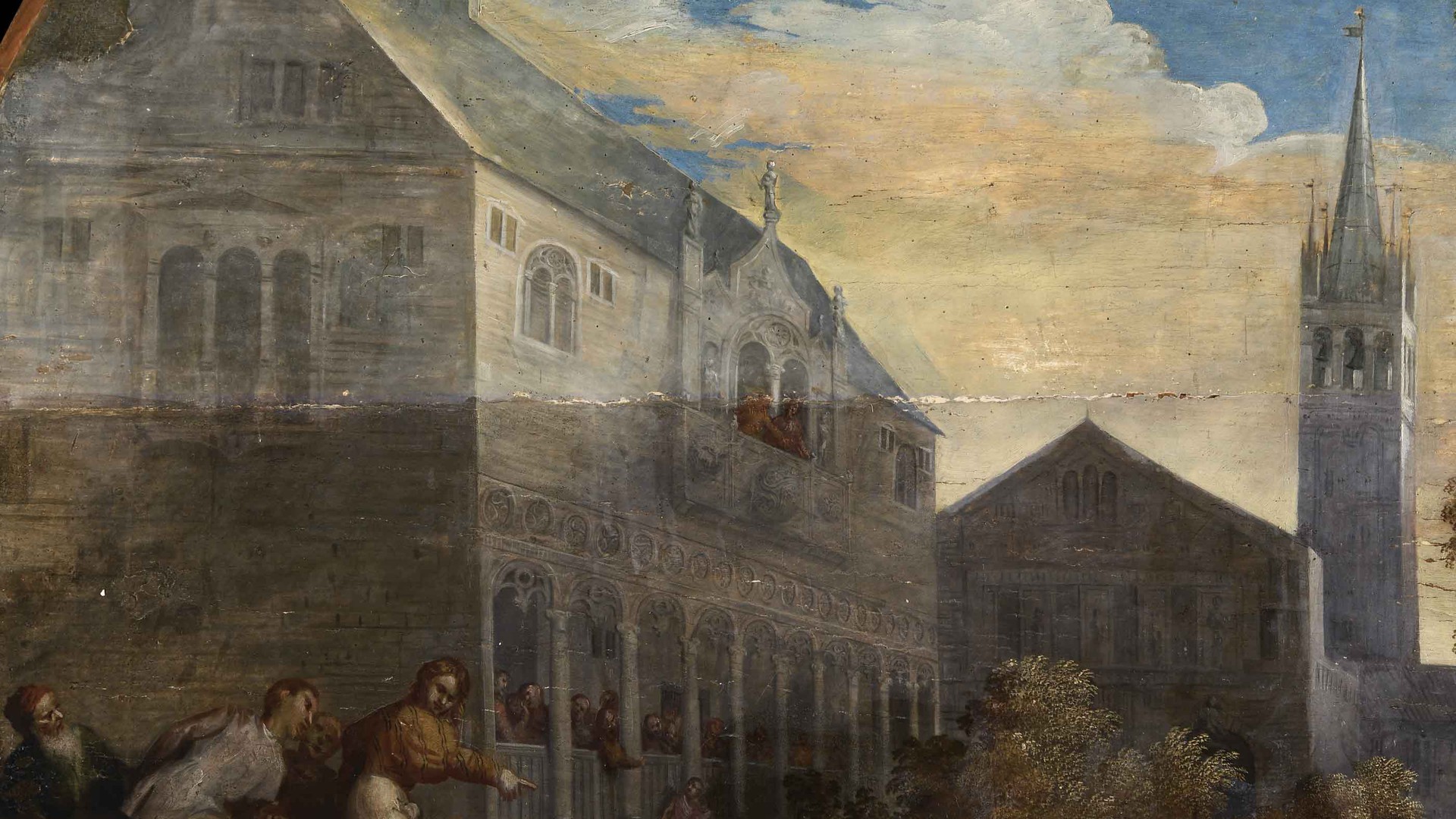 Saint George Slays the Dragon - During Restoration