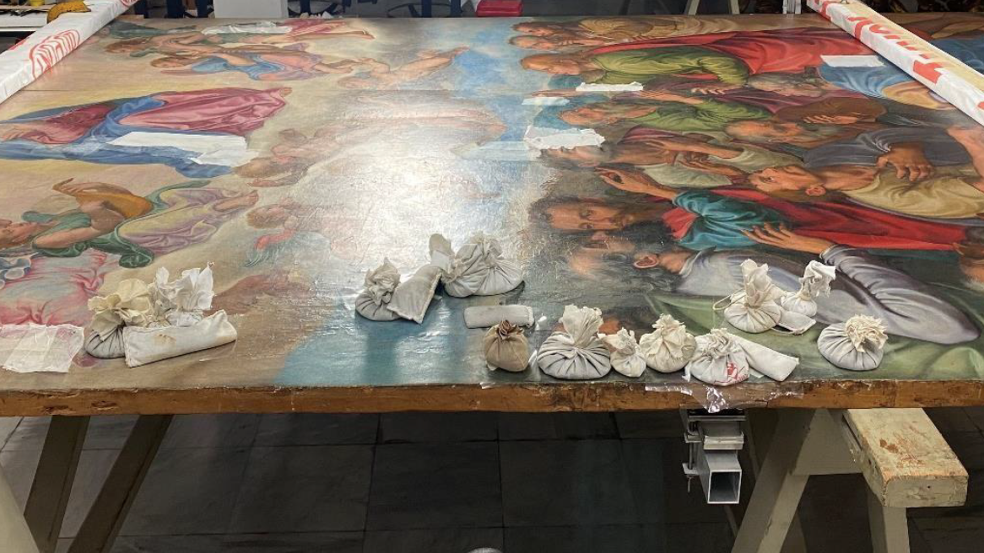 Assumption of the Virgin during restoration 4