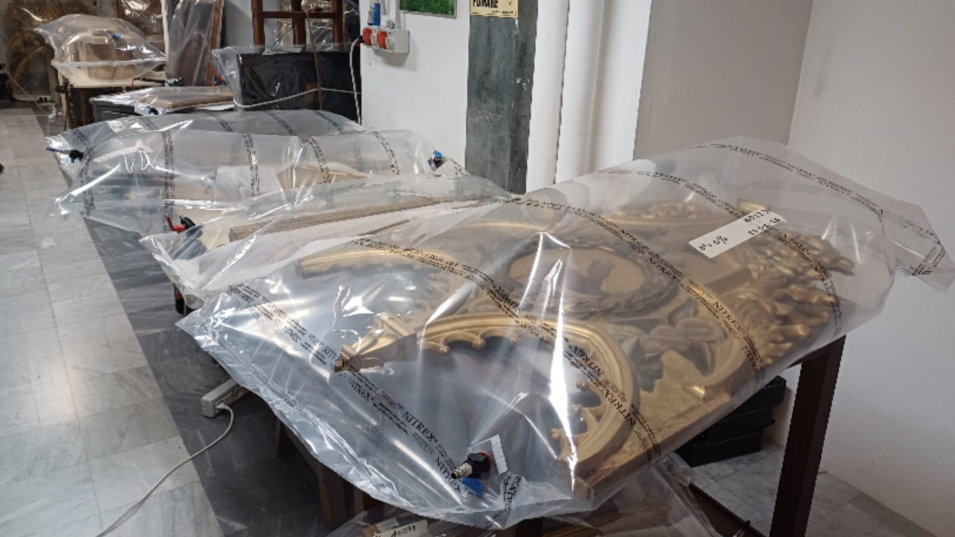 Triptych with Crucifixion and Saints Ongoing 1