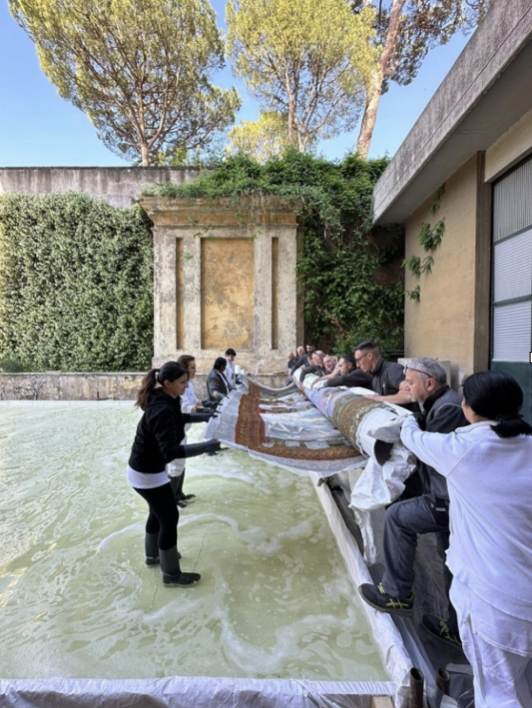Tapestry Washing 2