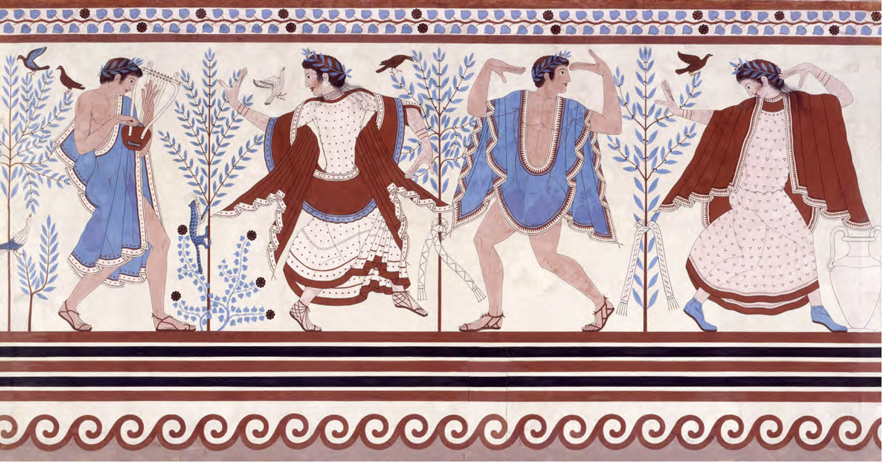 Copy of Tomb Paintings of the Triclinium of Tarquinia