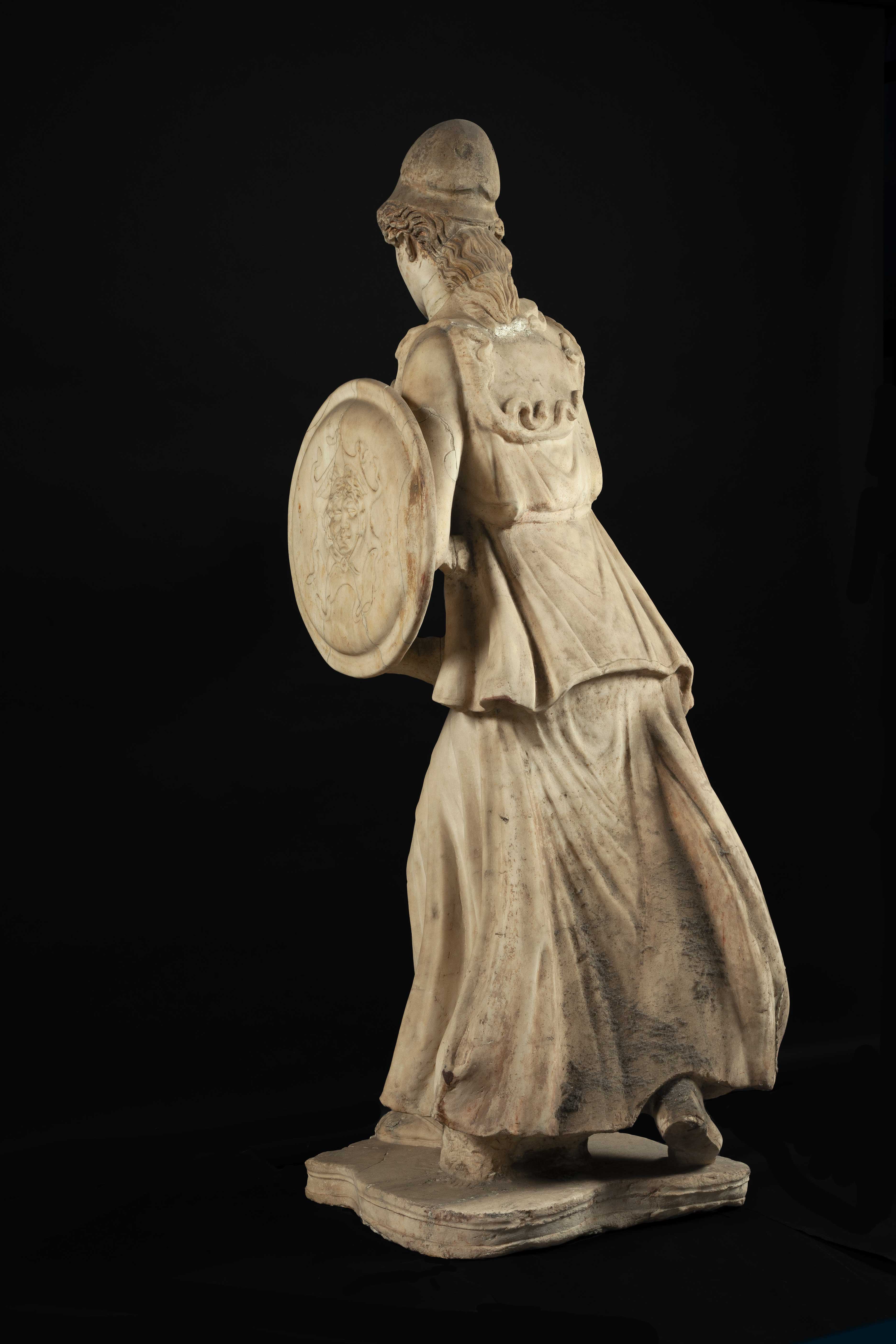 Statue of Athena Promachos - Inv. 1017 Back Before Restoration