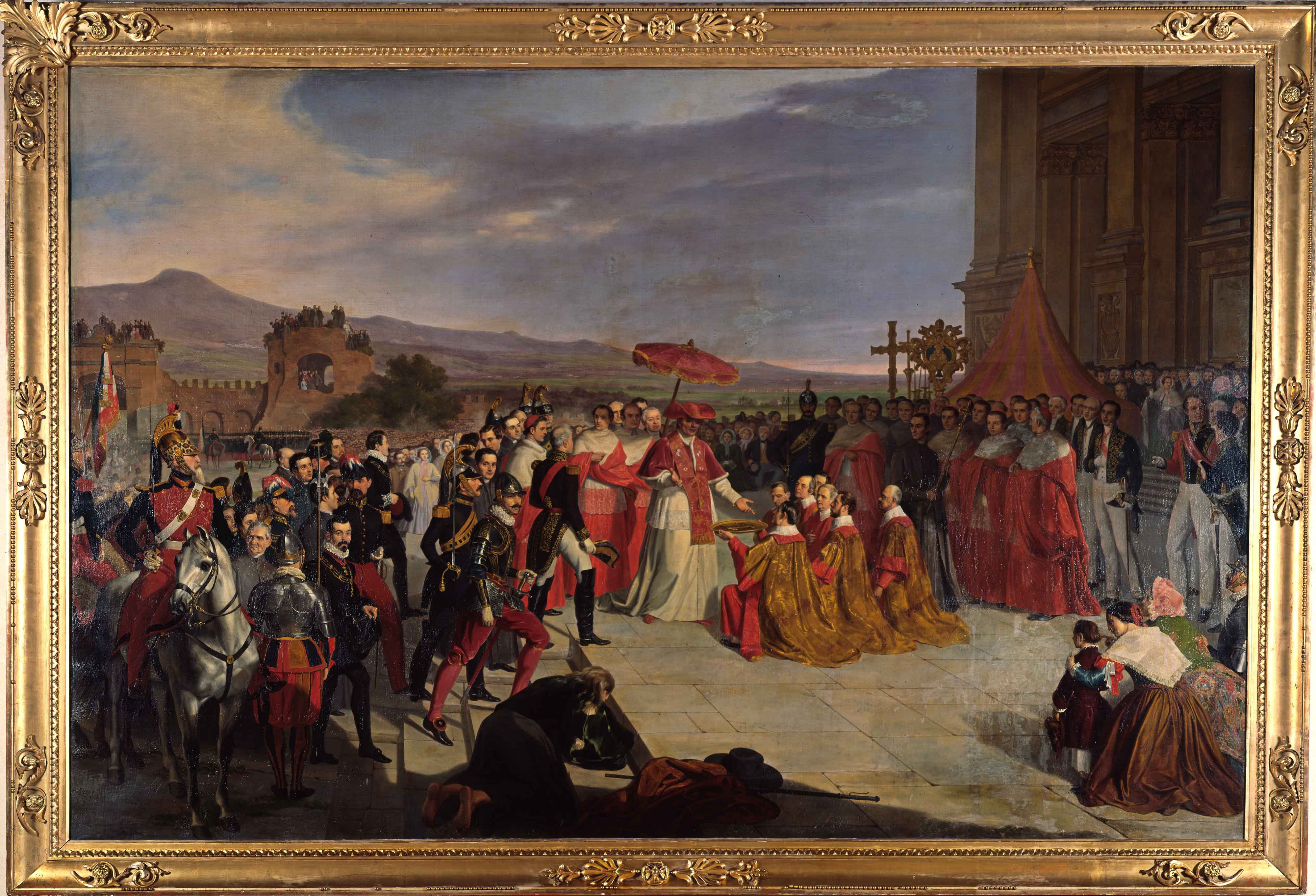 Pius IX takes repossession of the city of Rome and the Lateran Basilica - Before Restoration