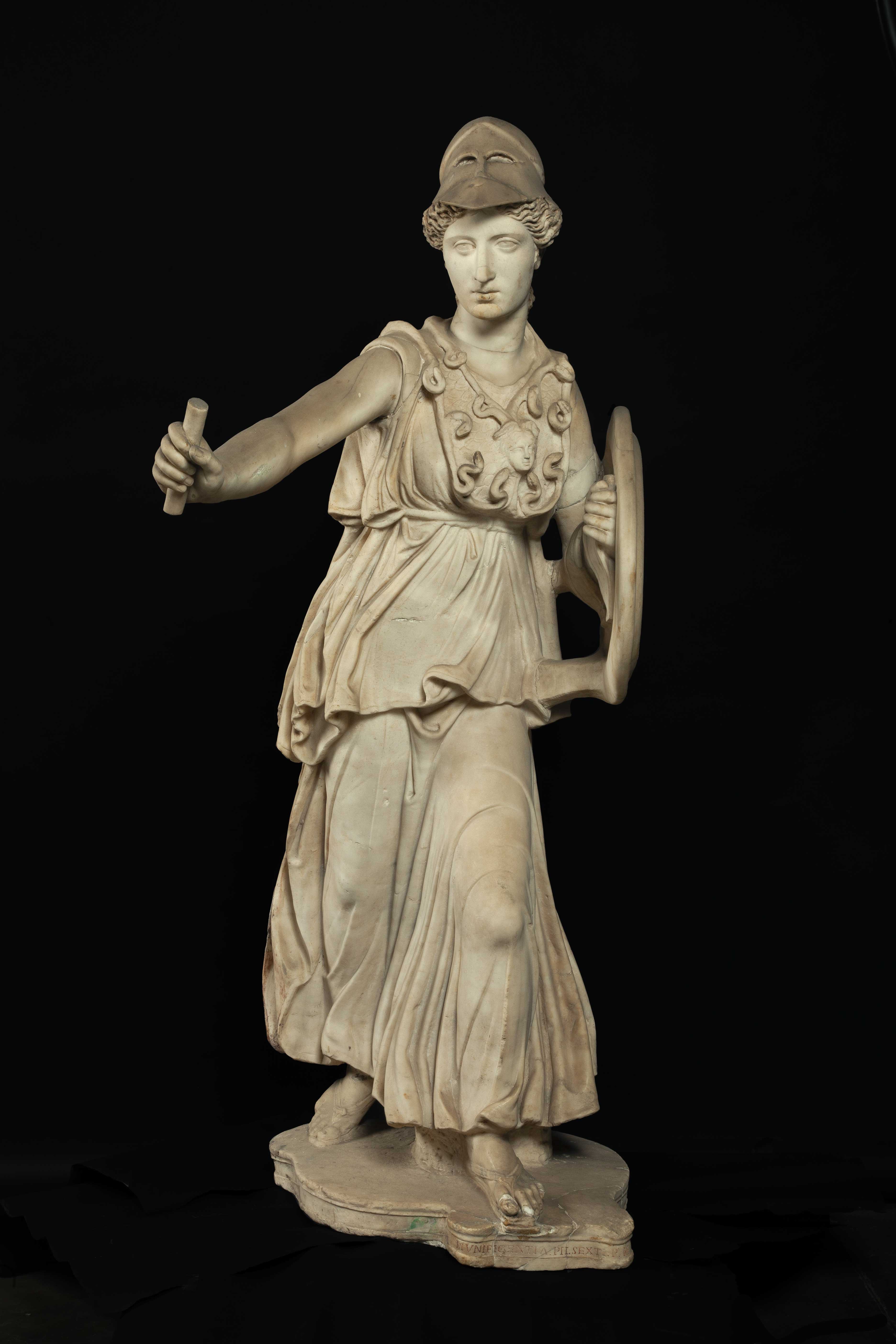 Statue of Athena Promachos - Inv. 1017 Front Before Restoration