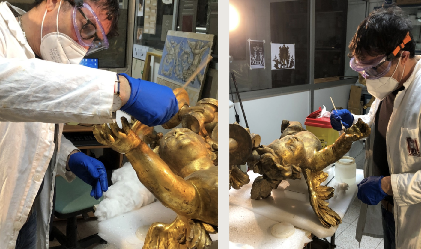 40 hour decorative stand - cleaning phase 2