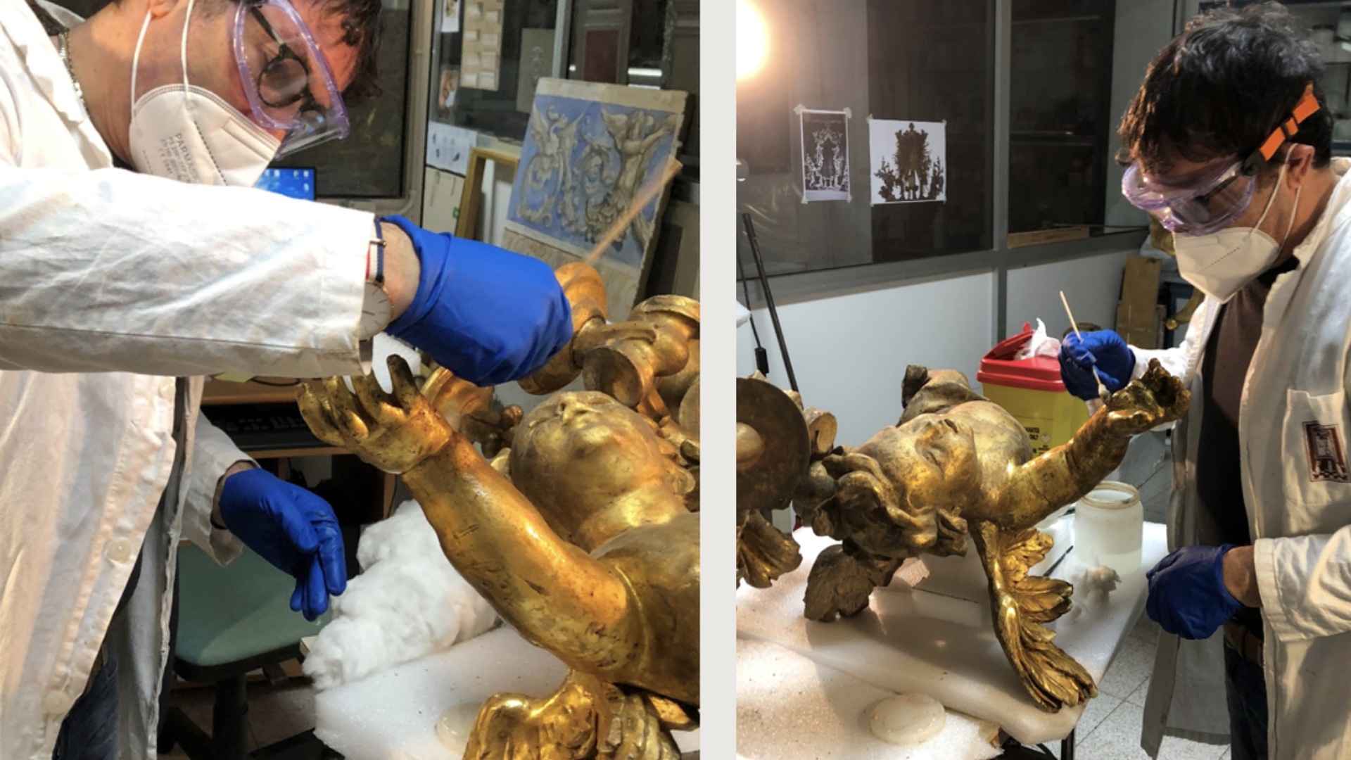 40 hour decorative stand - cleaning phase 2