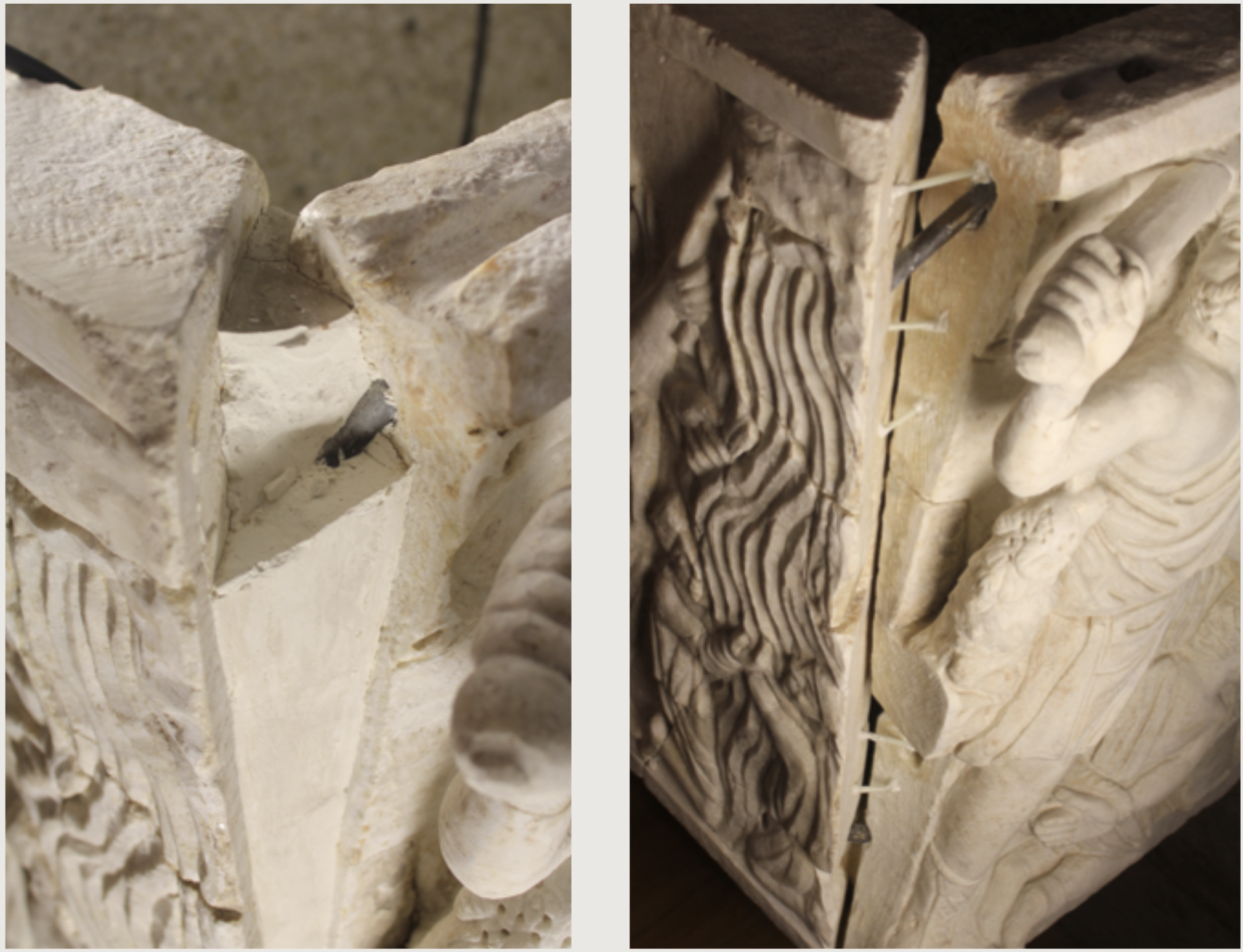 Section IX of the Pius Christian Museum - inv 31547 during restoration