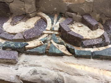 Opus sectile - Under restoration detail