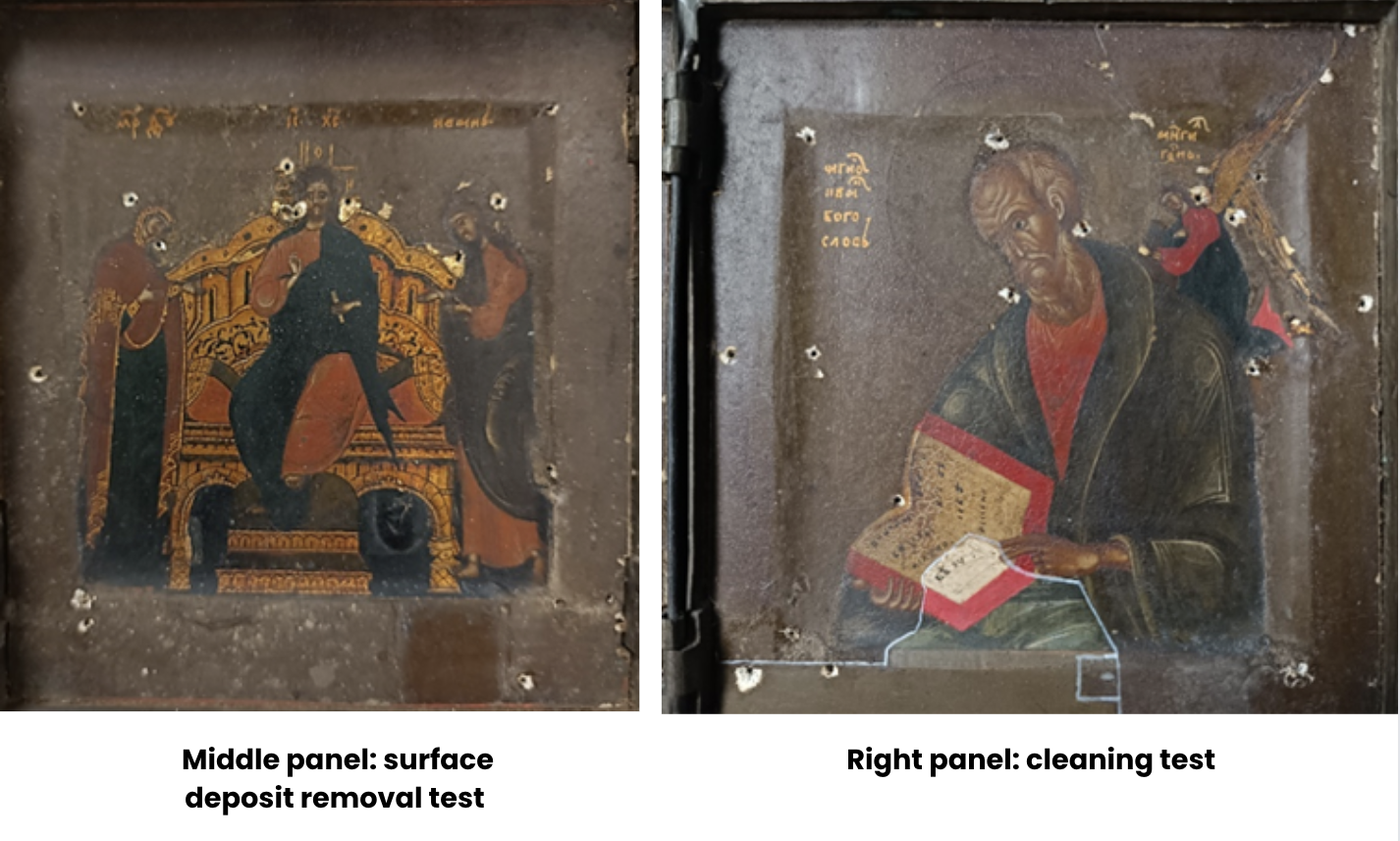 Icons during restoration 3