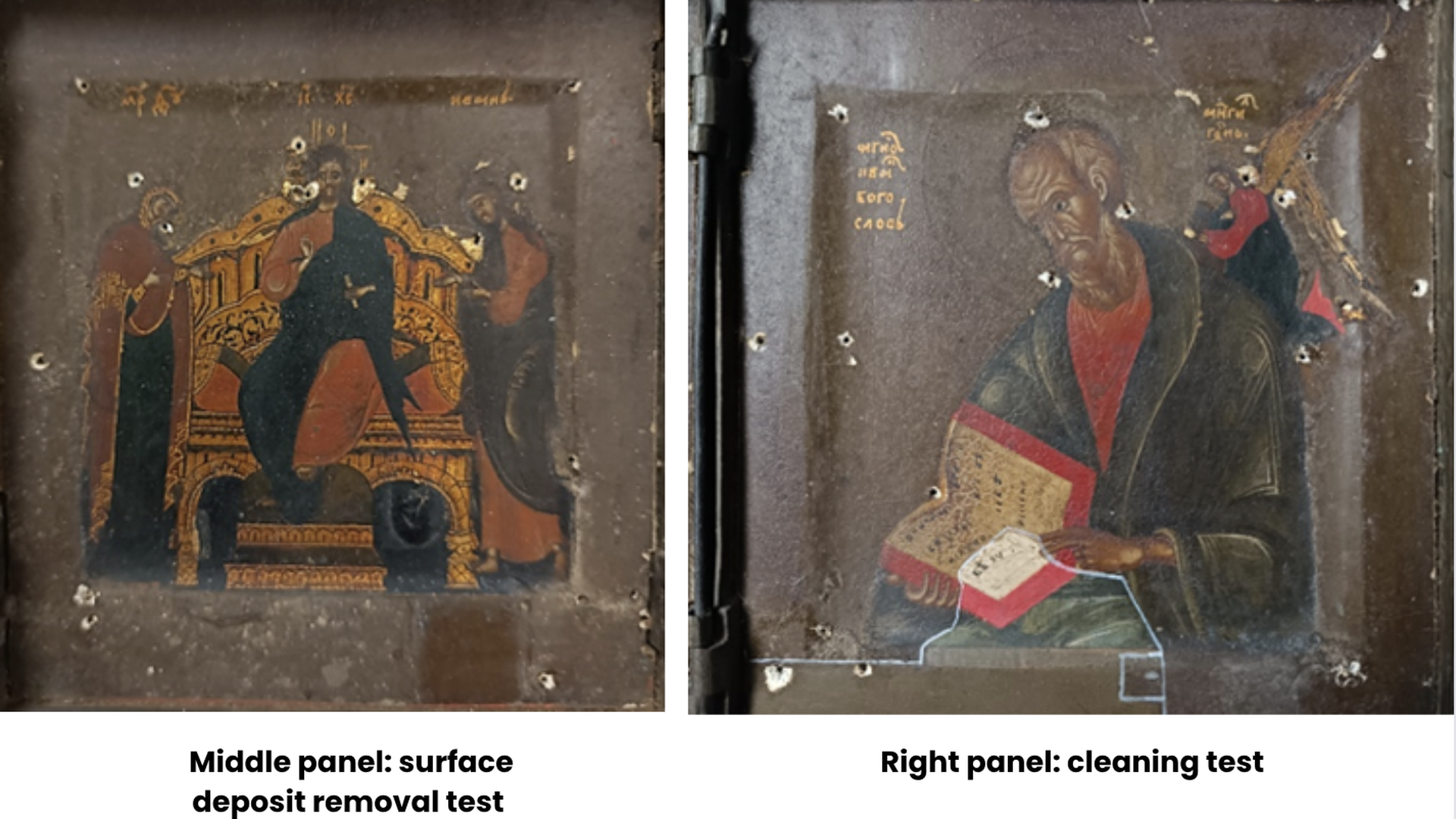 Icons during restoration 3