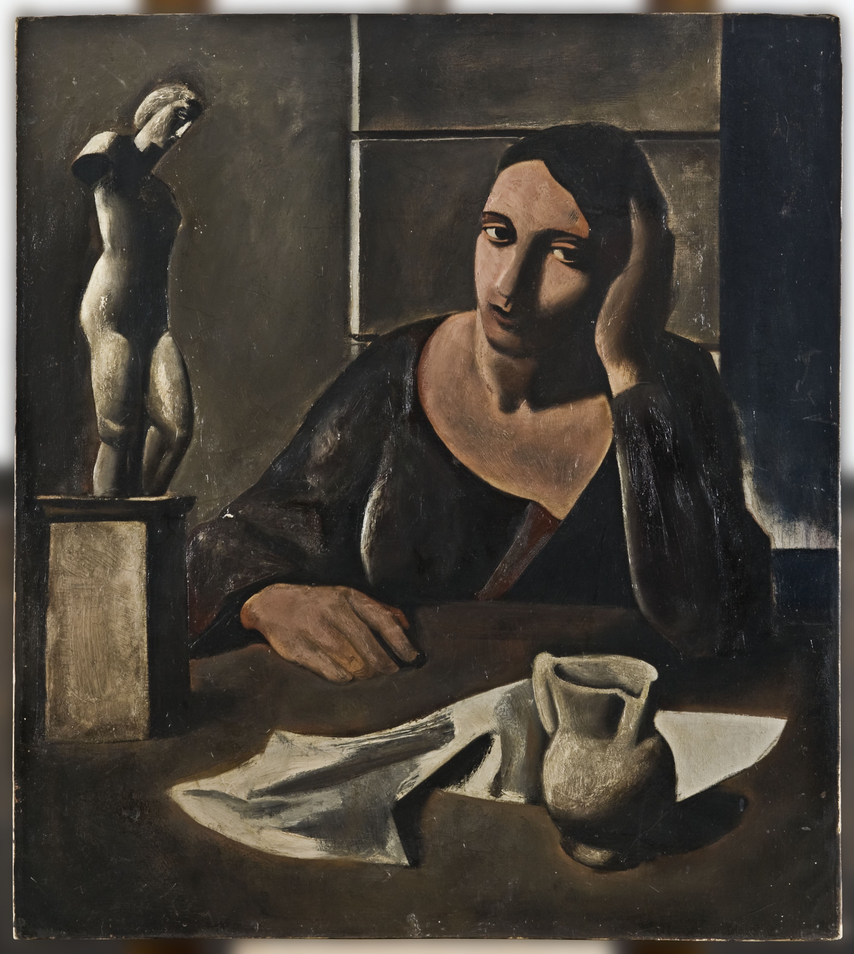 Futurist Painting: L’Allieva - Before Restoration