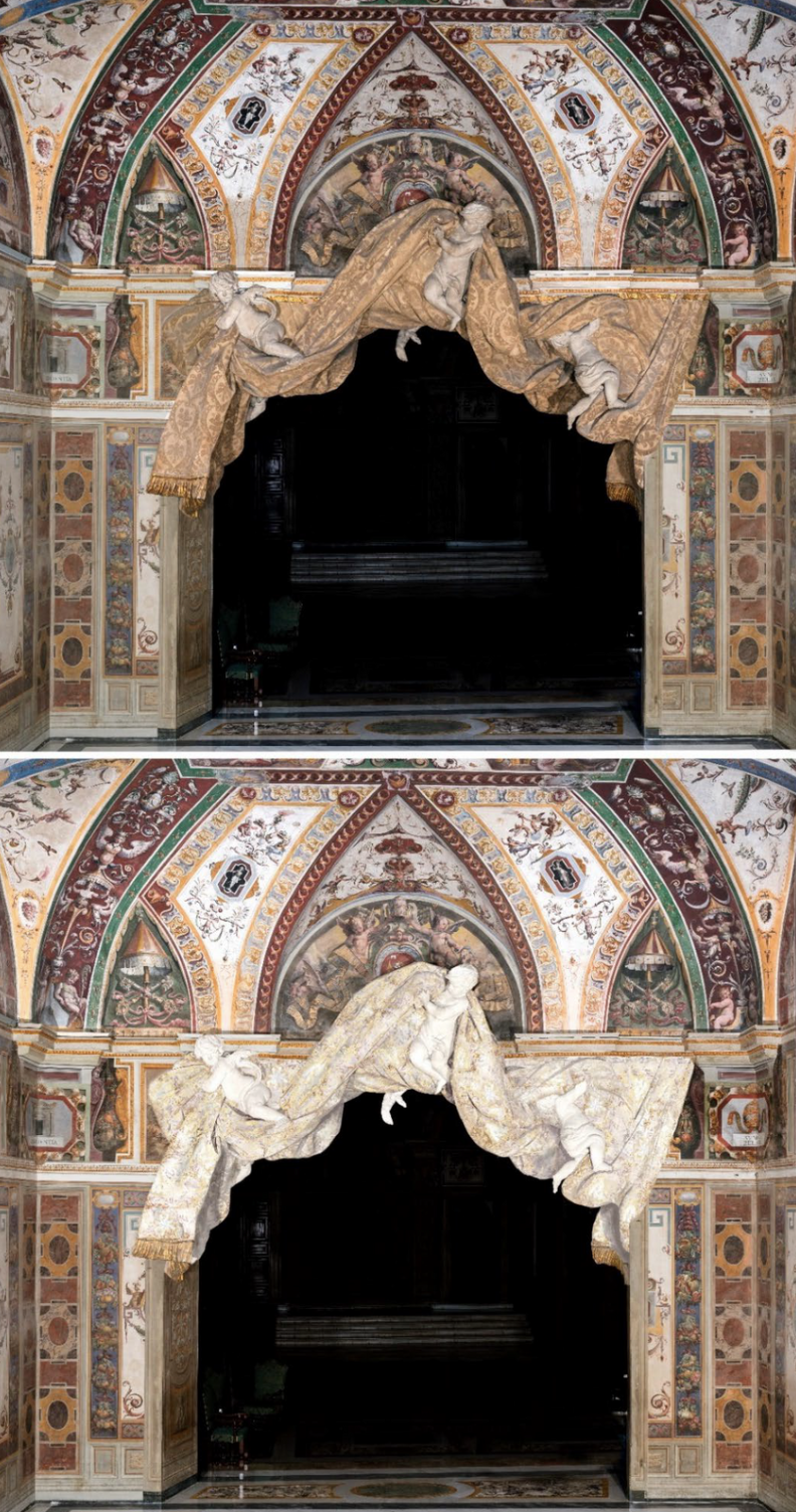 Rendering of the Bernini curtain