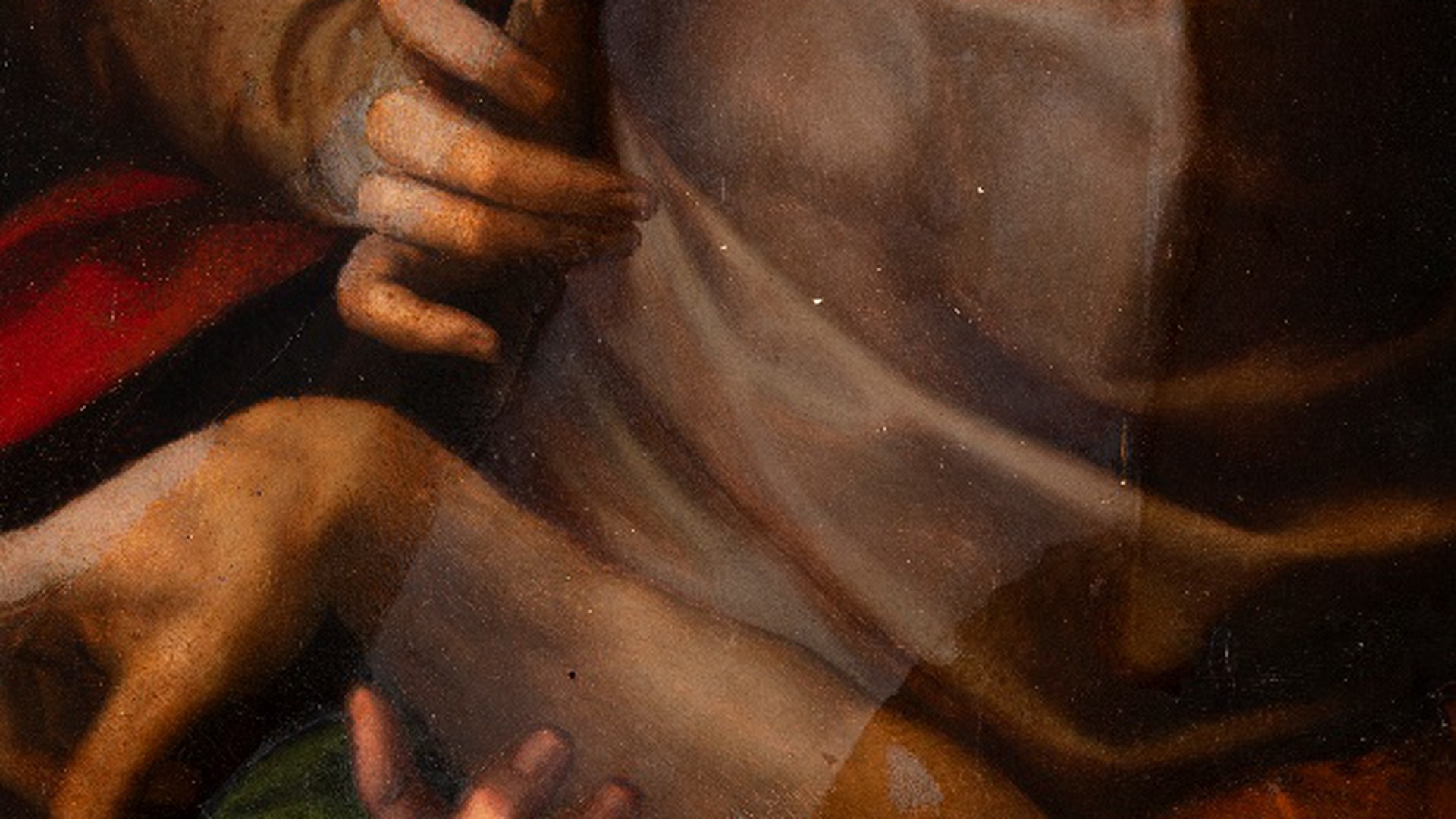 Pietà - During Restoration