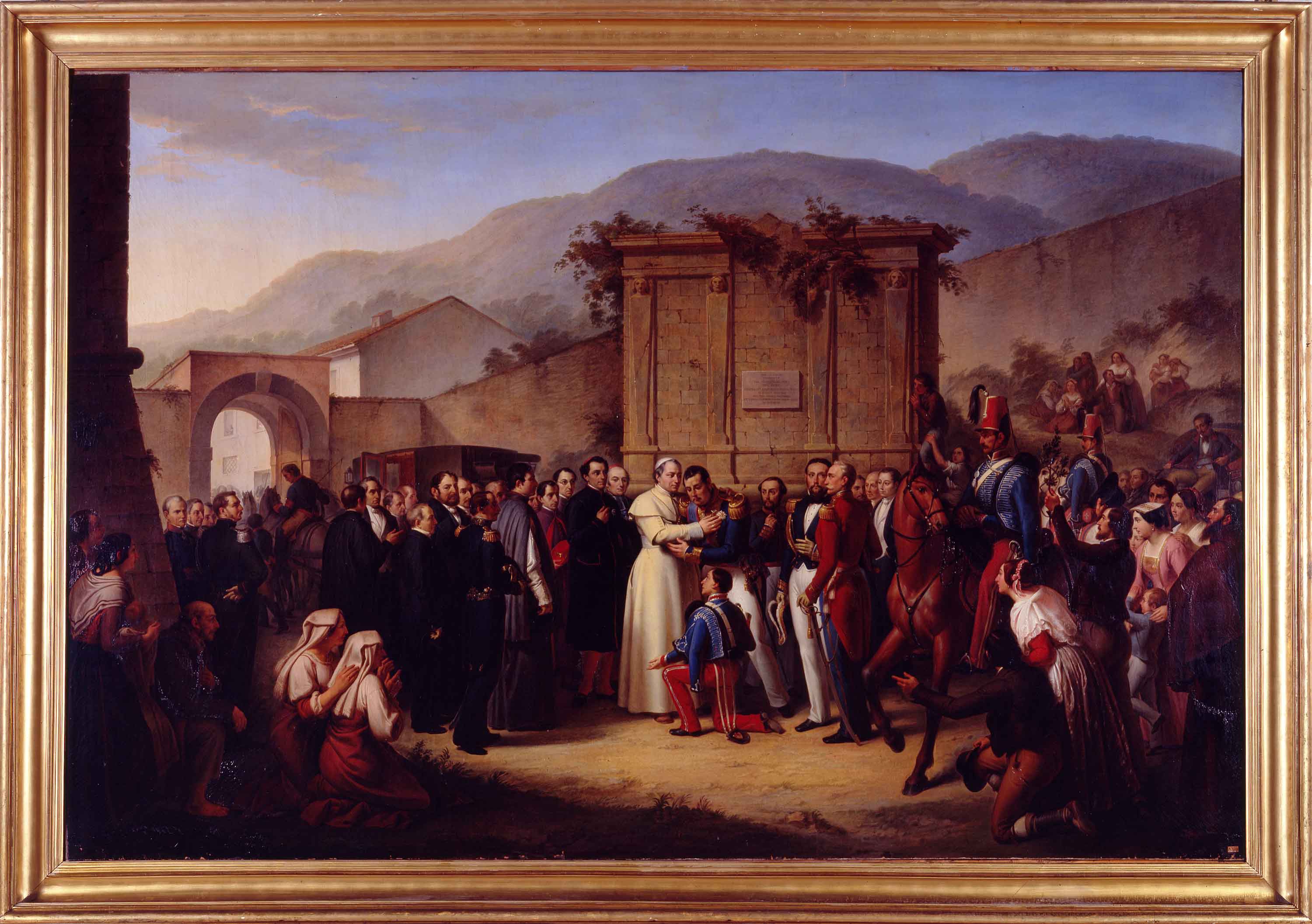 The Farewell of Pope Pius IX to Ferdinand II after the Neapolitan exile - Before Restoration