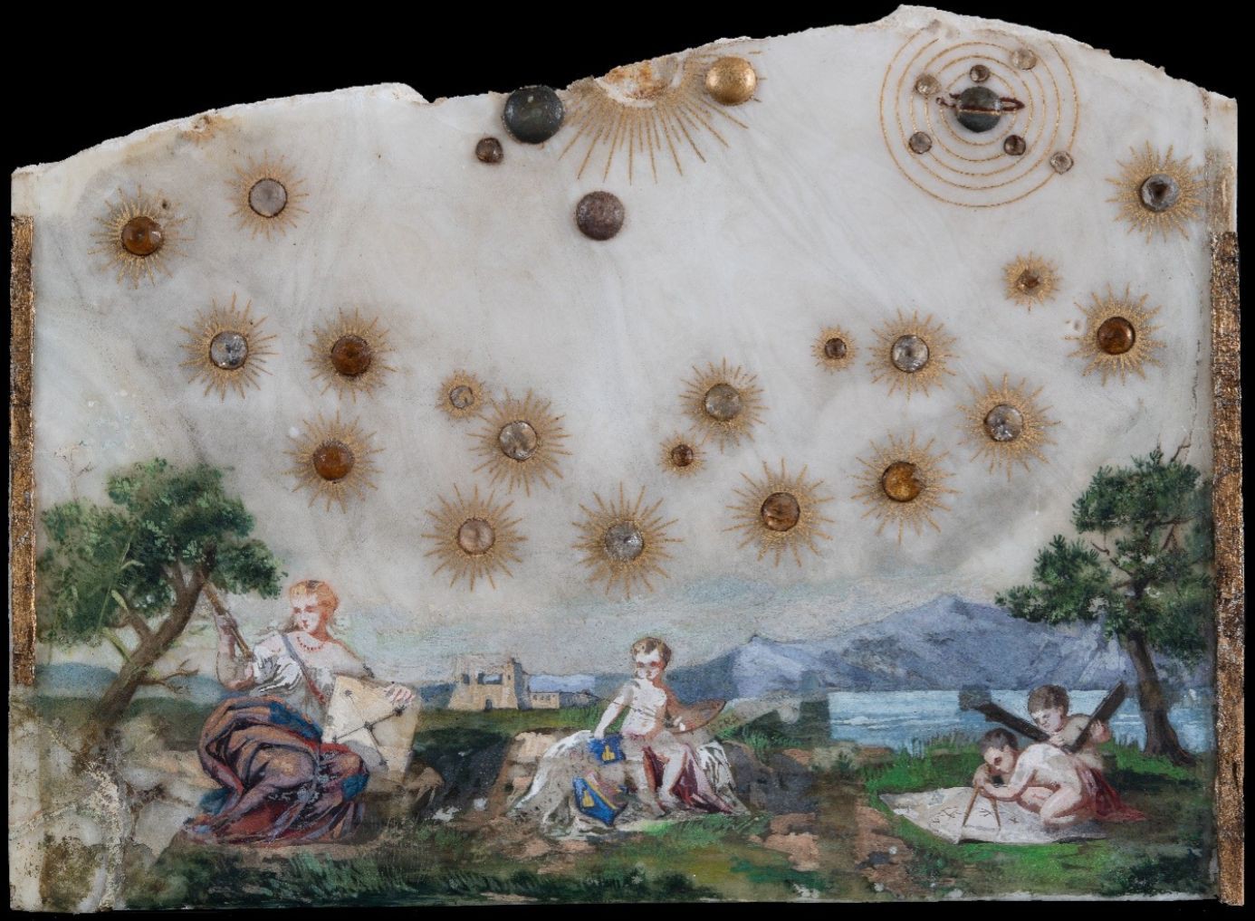 Illumination of the Solar System - Lower Section After Restoration