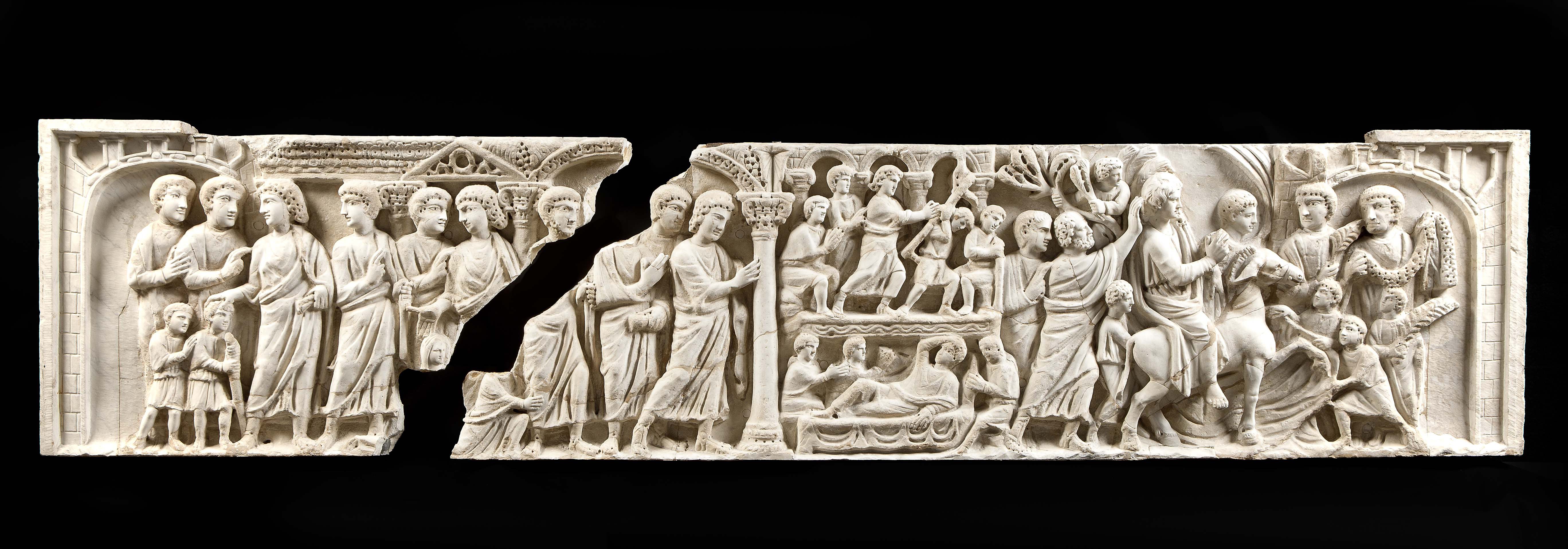 Early Christian Sarcophagi: Miracle of Bethesda full vision
