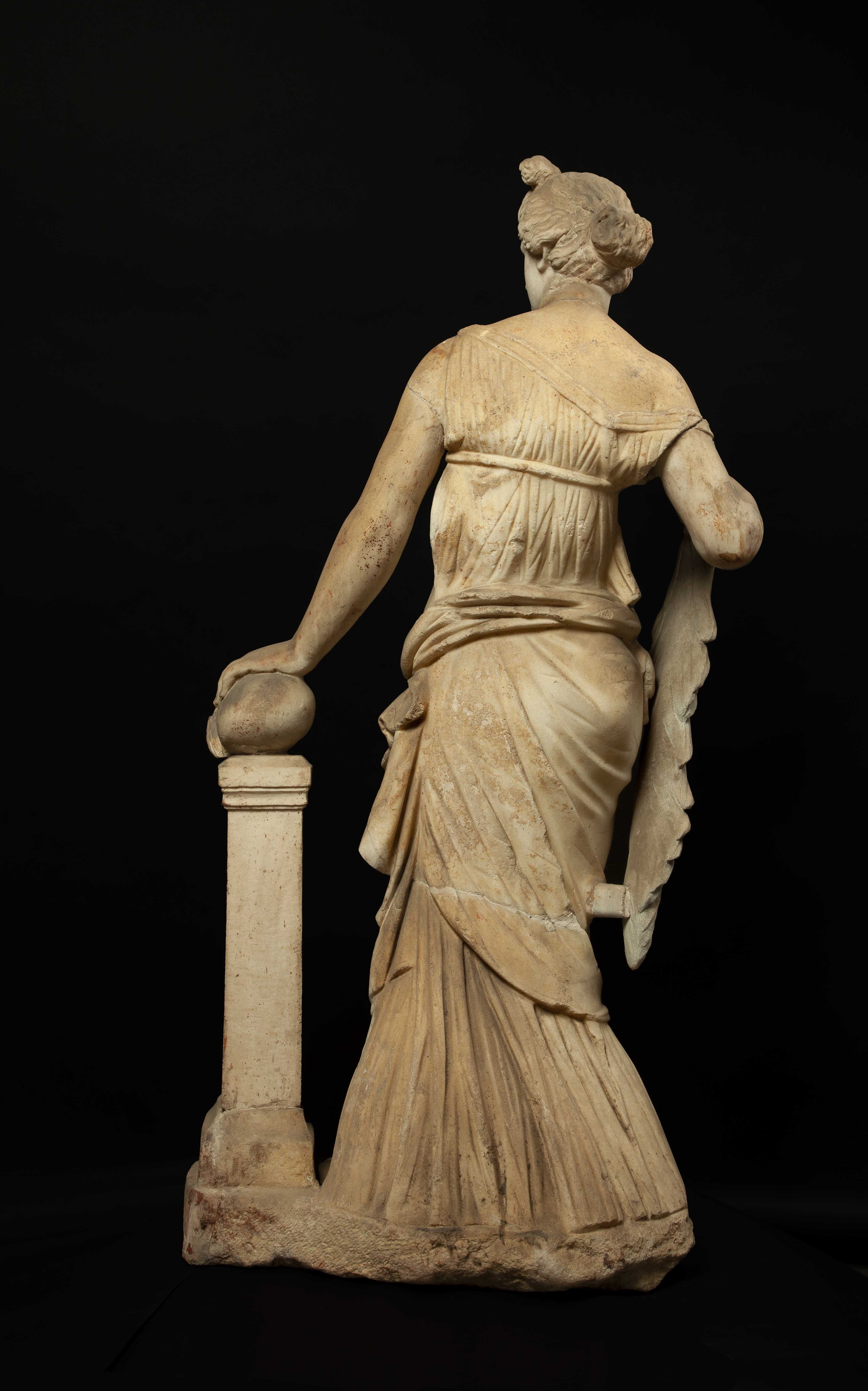 Statue of a Female Figure - Inv. 1018 Back Before Restorationn